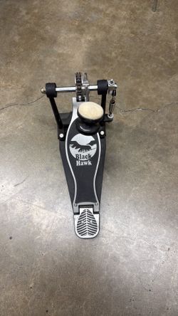 Vintage Tama Iron Cobra Single Bass Drum Pedal Black Plate Double Chain Drive