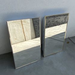 Bathroom mirrors with medicine cabinets