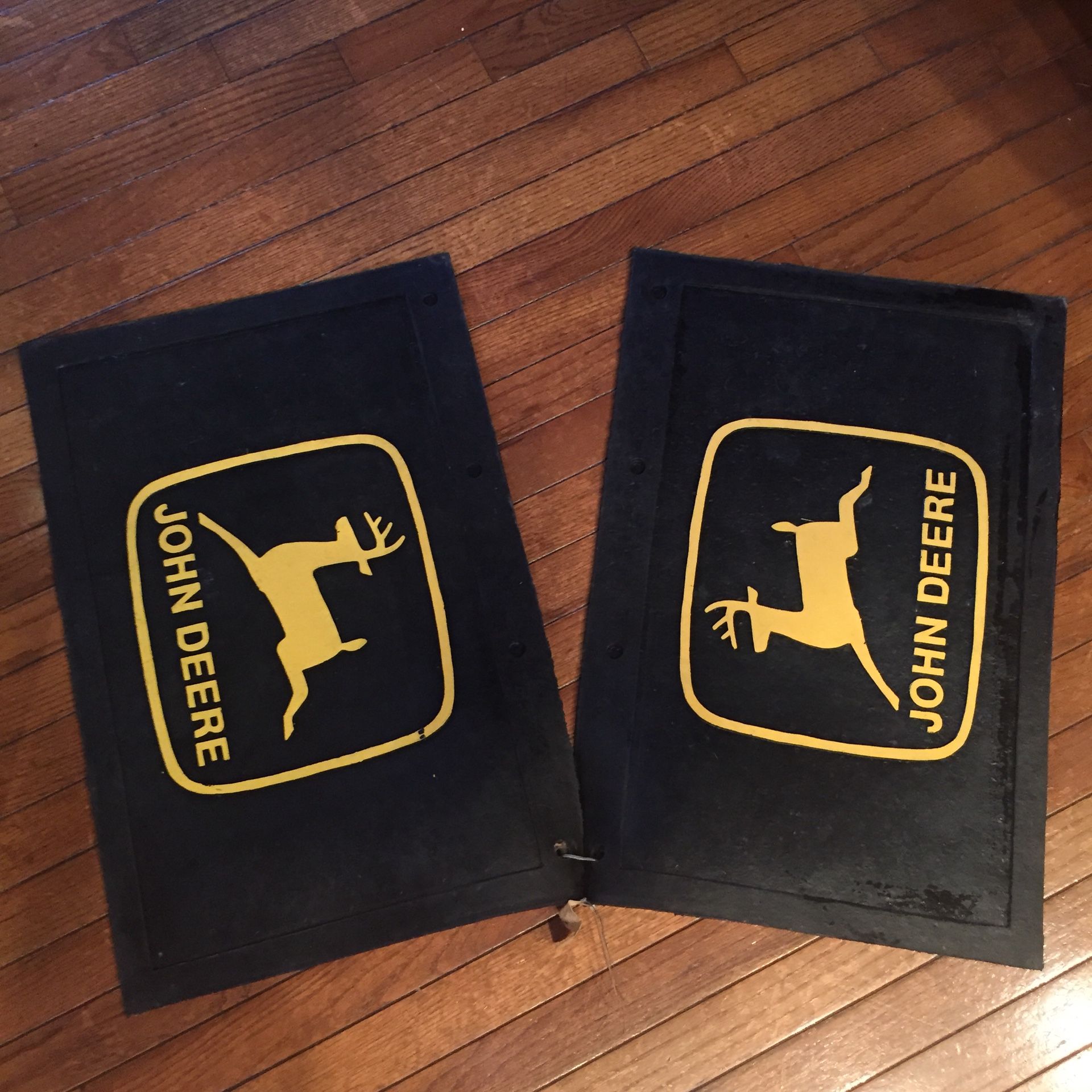 Never Used Vintage John Deere Truck Mud Flaps