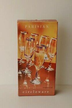 Circleware Parisian flute glasses