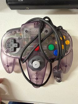 Clear/Purple Nintendo 64 Controller