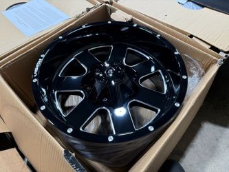 4x NEW Vision Wheels 411 Arc 20x10 8x170 -25mm Black Gloss & Machined FORD F250 F-350