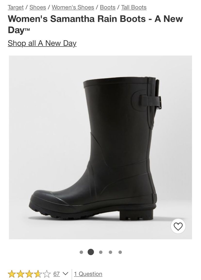 Women’s Rain Boots -Size 6