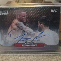2025 Stadium Club Chrome Auto Dustin Poirier