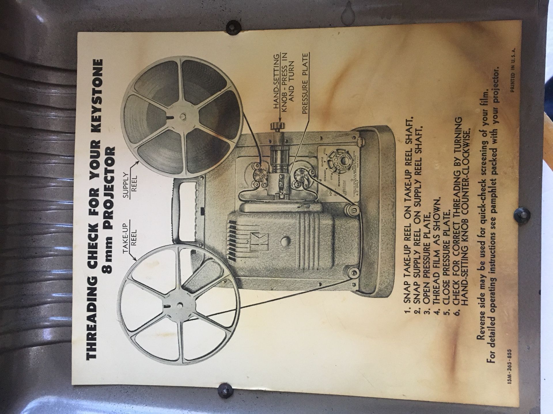 Vintage Keystone K100 8mm film movie projector for Sale in San Jose, CA -  OfferUp