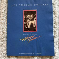 Dodgers 1984 Commemorative Yearbook