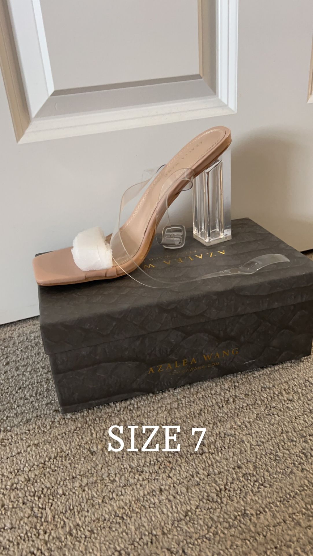 Akira Clear Block Heels