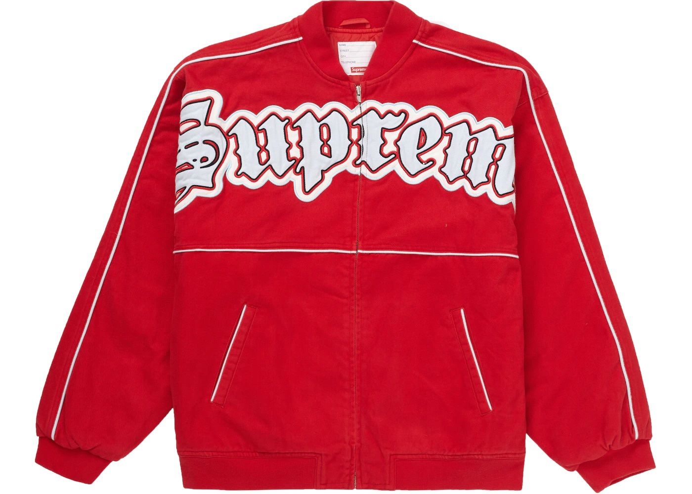 Supreme Varsity Jacket Twill Old English XL