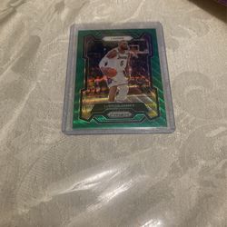 LeBron James Prizm Green Wave 23-24