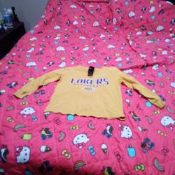 Adidas Kids Long Sleeve Lakers Size M 5/6