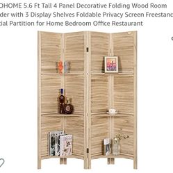 Room Divider w/SHELVES