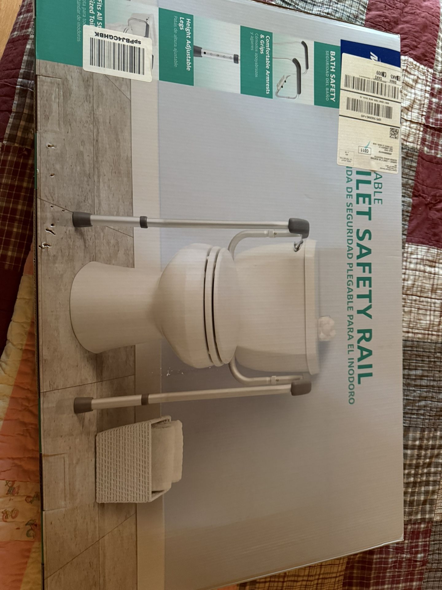 Midline Foldable Toilet Safety Rails