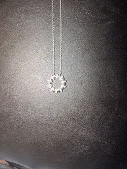 Lab grown diamond necklace