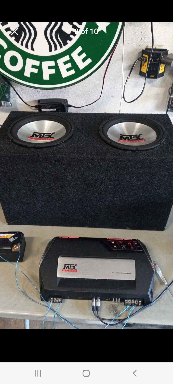 MTX THUNDER 5601 MONO BLOCK CLASS D 2 10inch Mtx Subs PORTEDBOX