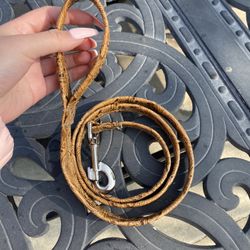 leather dog leash handmade