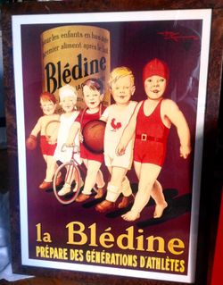 French antique poster