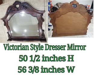 victorian style mirror dresser