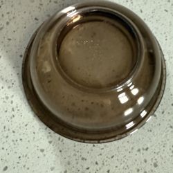 Vintage PYREX Corning Amber Glass Mixing Bowl