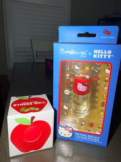🎀🍎 Cute Bundle Alert! The Crème Shop x Hello Kitty + Apple Squishy 🍎🎀
