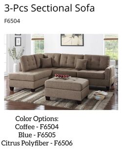 Sectional Sofa 3pcs