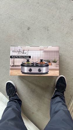 Kitchen ace duel pot slow cooker