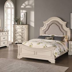 Queen Bed Frame  Dresser Mirror One Nightstand Free Delivery  Check Description