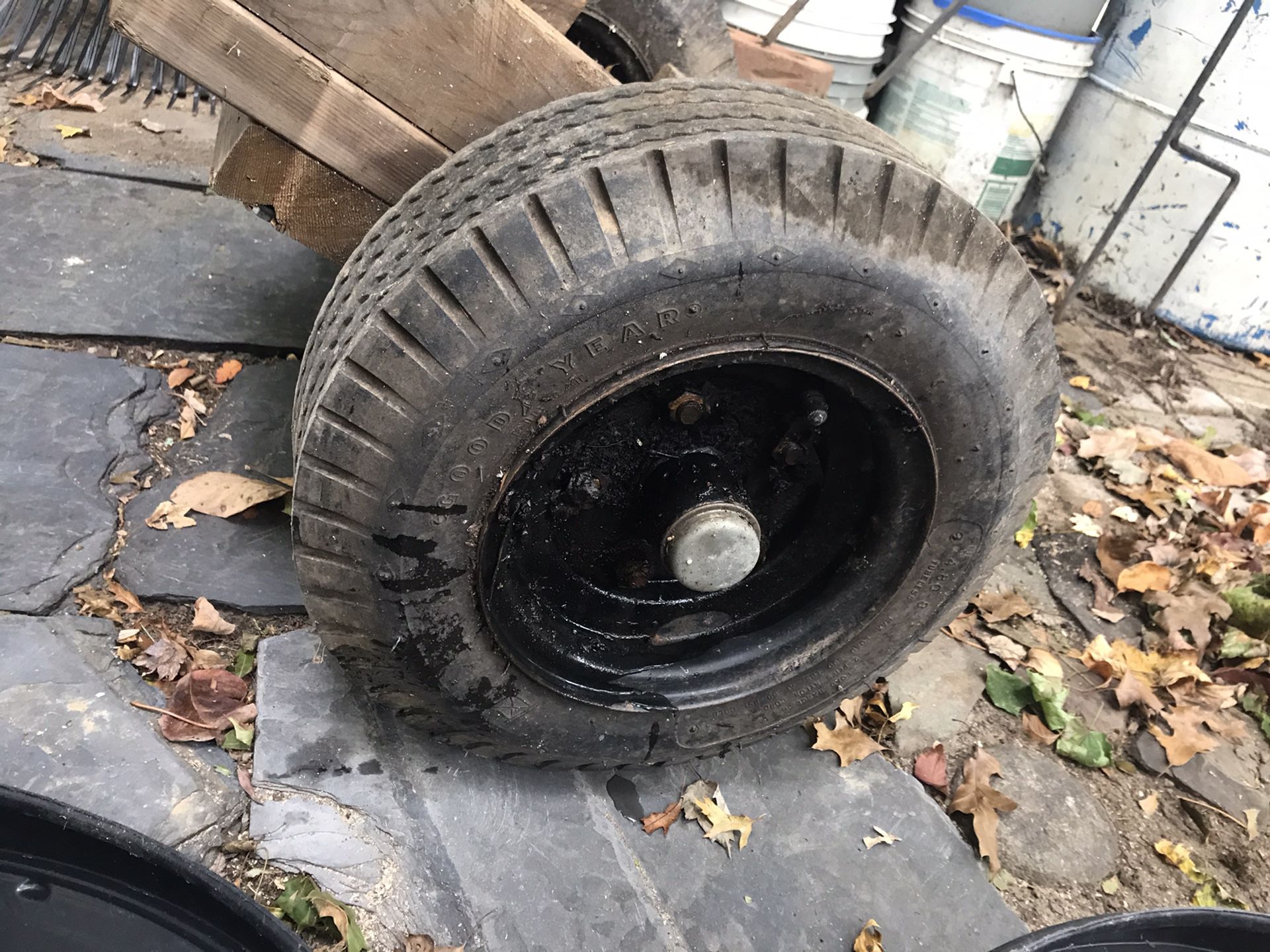 2 Goodyear tubeless Tires 4.80-8