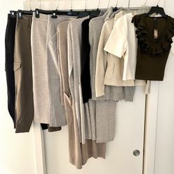 CASHMERE! 11 Piece Lot, XS/0/2 Petite Gently Used Work Clothes, Express Ann Taylor Banana Republic Tahari 