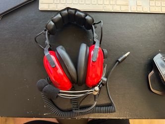 Aviation Headset- Childs Red, Model C-45-10