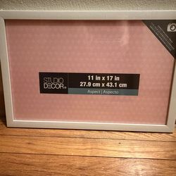 11 X 17 white picture frame