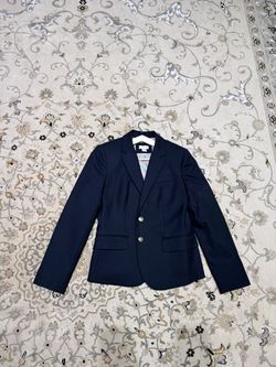 Like New J.Crew Navy Petite Blazer with Gold-Tone Buttons — Size 2 Petite