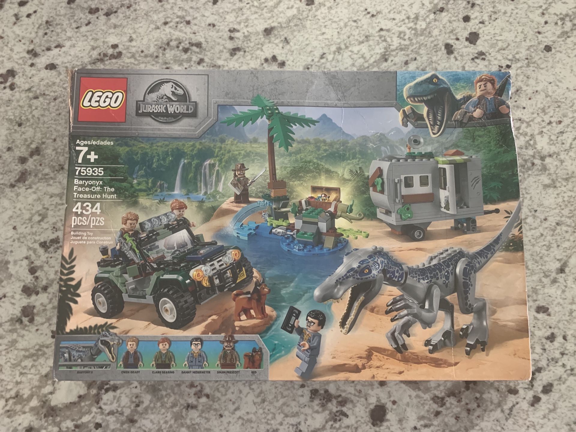New Jurassic World Baryonyx Face Off: The Treasure Hunt 75935 Building Kit 434 Pieces SUMMERLIN,New Products : American Fashion Style Bags On Sale