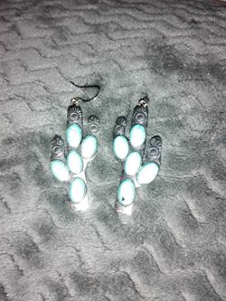 Handmade One Of A Kind Turquoises Earings
