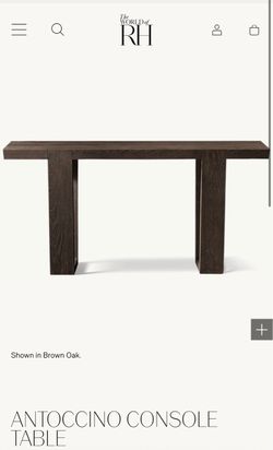 Restoration Hardware Console Table