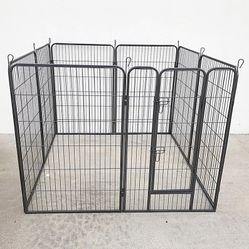 BRAND NEW $125 Heavy Duty 48” Tall x 32” Wide x 8-Panel Pet Playpen Dog Crate Kennel Exercise Cage Fence 