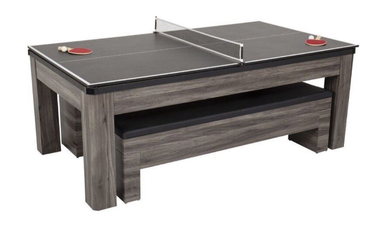Hampton 7’ 3-in-1 Table Includes Billiards, Table Tennis & Dining Table - $1200 OR BEST OFFER - serious Inquiries Only Please