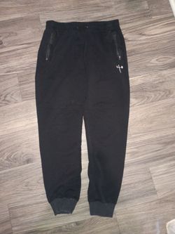 Black Jogger Sweatpants with Zip Pockets
