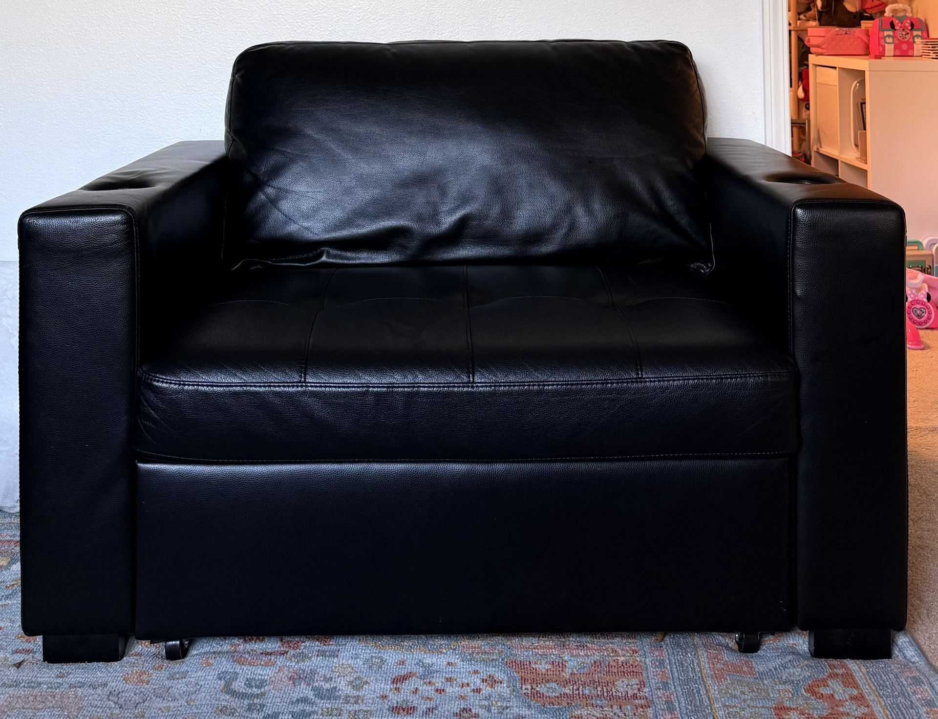 Black Convertible Sofa