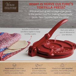 Verve Mexican Tortilla Maker (press) 6.5”