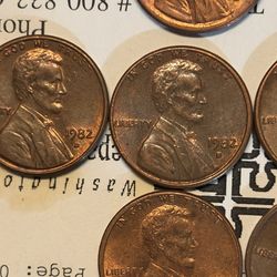 1982D small date. & 1982D. Large date