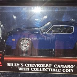 Stranger Things Billy’s 1979 Chevy Camaro Z28 Die-Cast Car & Collectible Coin 1:24 Scale Vehicle by Jada Toys $50