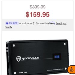 Rockville Atom P60 2 Channel 2-ohm Stable Class D