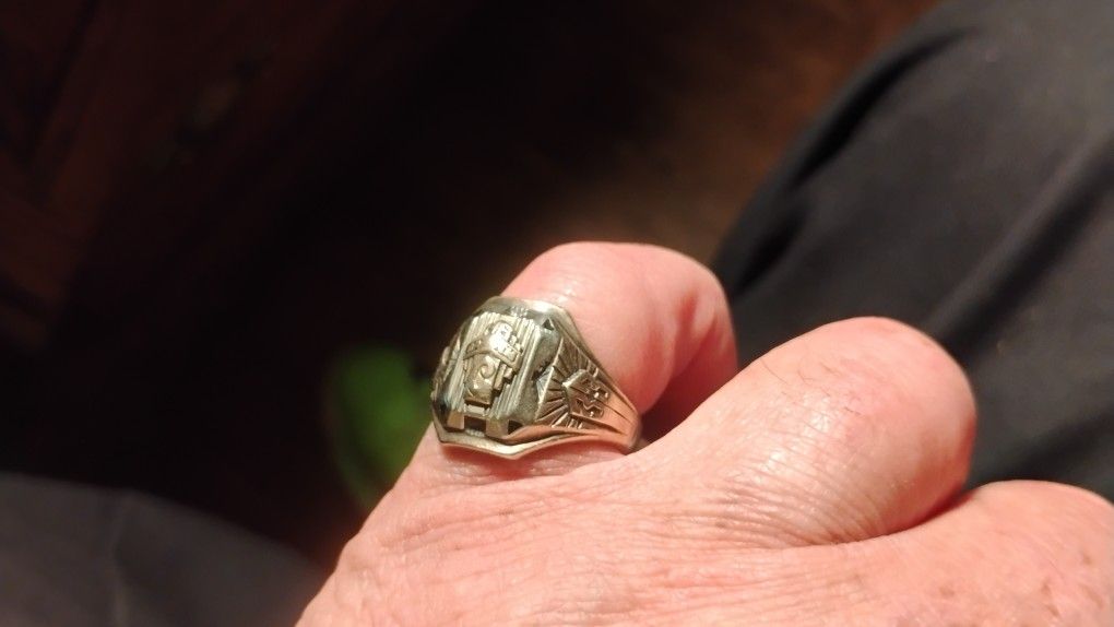 14 Karat Gold And Sterling Silver Ring