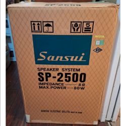 Sansui SP-2500 Vintage Speaker New in Original Box – Single Speaker
Description:
Single Sansui SP-2500 speaker. New and has never been removed from t