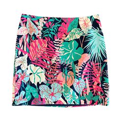 Talbots Multicolor Tropical Botanical Print Lined Straight Pencil Skirt Size 10