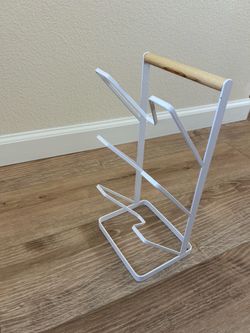 Lid Organizer with Wood Handle