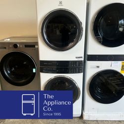 Electrolux Laundry Tower Front Load Washer & Electric Dryer Stacked Set
