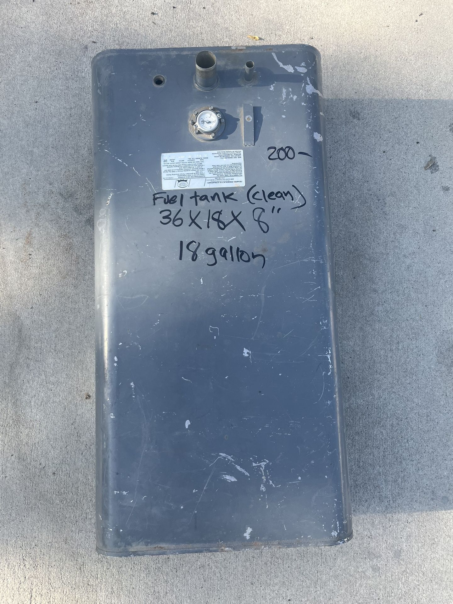 Fuel Tank 18 Gallon Steel Great Generators Emergency Fuel Supply