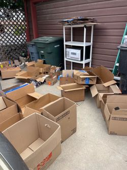 Large Lot of Moving Boxes