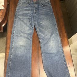 Levi's 527 Women Jeans  W27 L27 Mid Rise Bootcut Leg Solid Blue